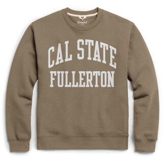 Cal State Fullerton Essential Fleece Crew - Driftwood